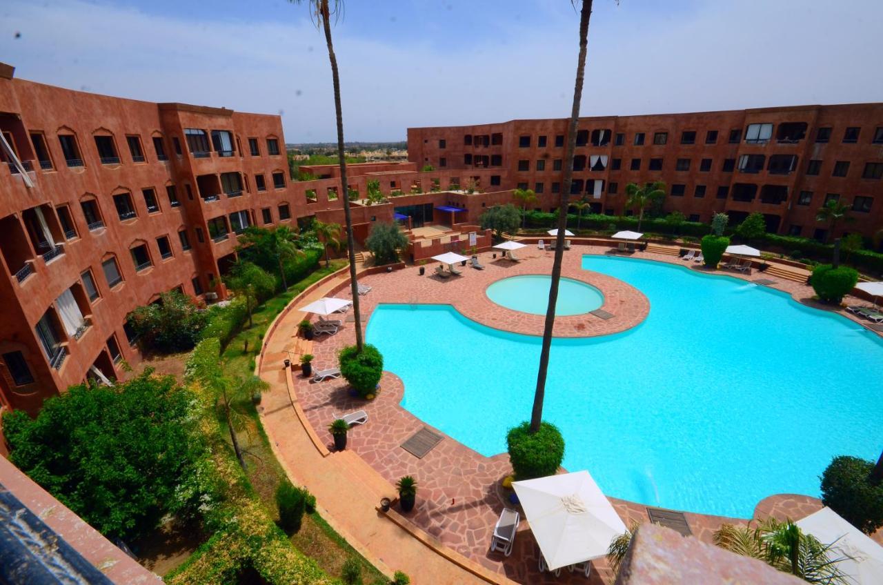 Ferienwohnung Appart Vue Piscine Et Montagne Marrakech Marrakesch Exterior foto