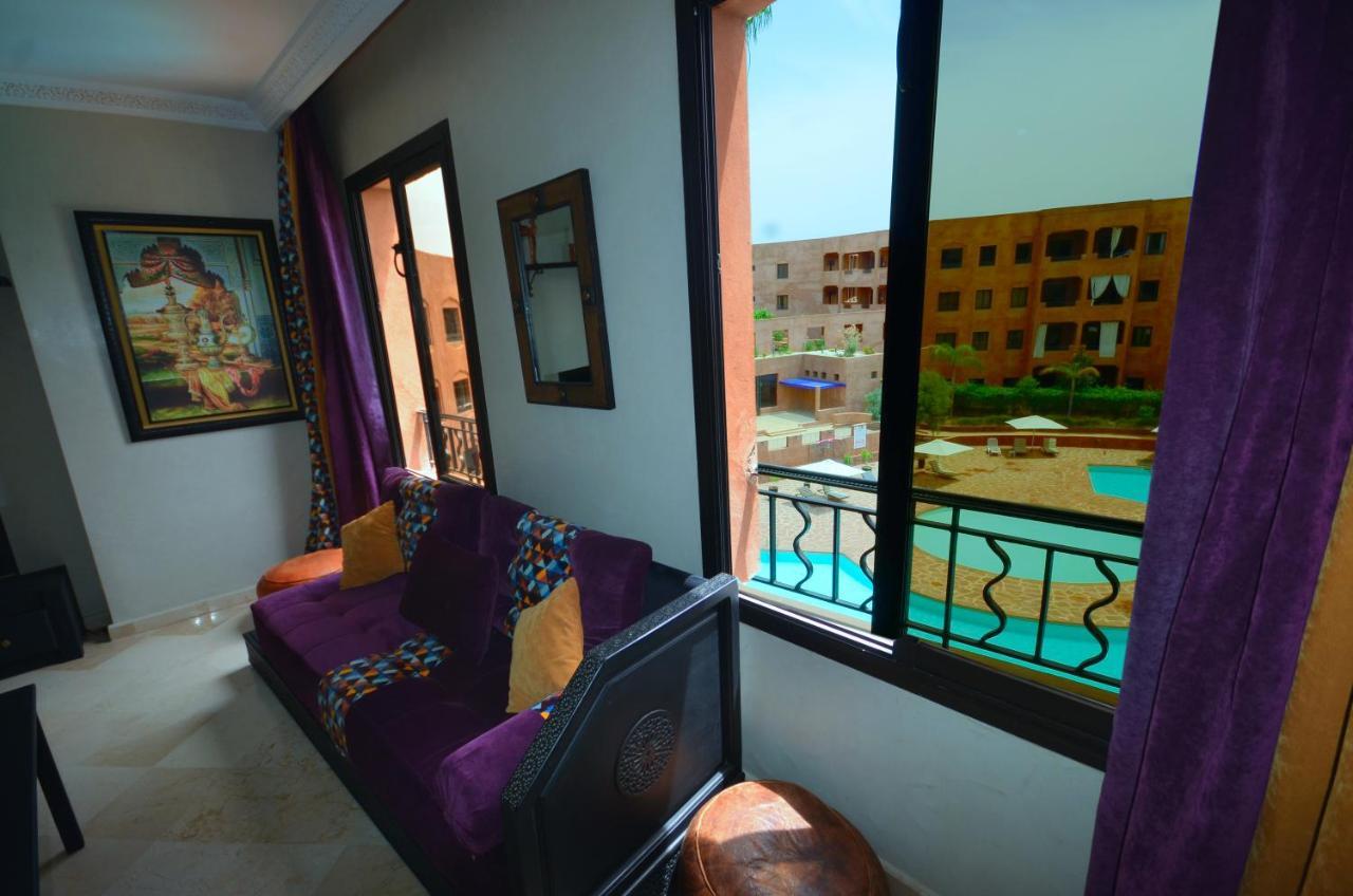 Ferienwohnung Appart Vue Piscine Et Montagne Marrakech Marrakesch Exterior foto