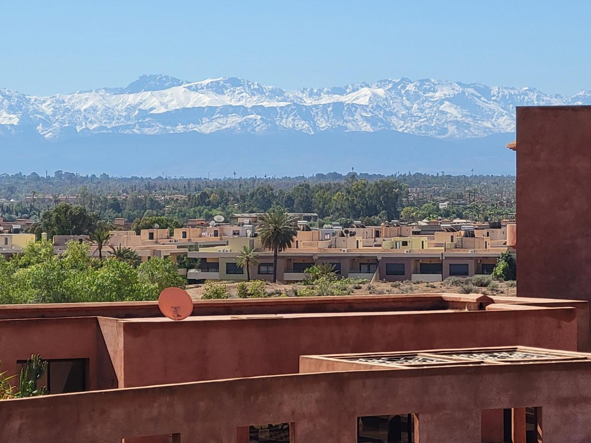 Ferienwohnung Appart Vue Piscine Et Montagne Marrakech Marrakesch Exterior foto